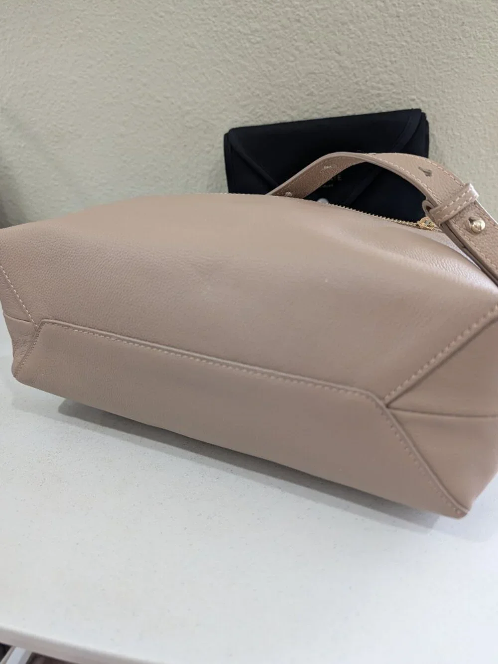 Mina Baie Audrey Leather Shoulder/ Crossbody Diaper bag + Dust Bag